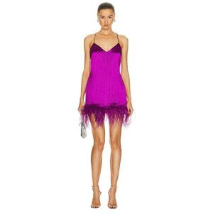 retrofete Susana Dress in Electric Orchid Small New Womens Crystals Mini